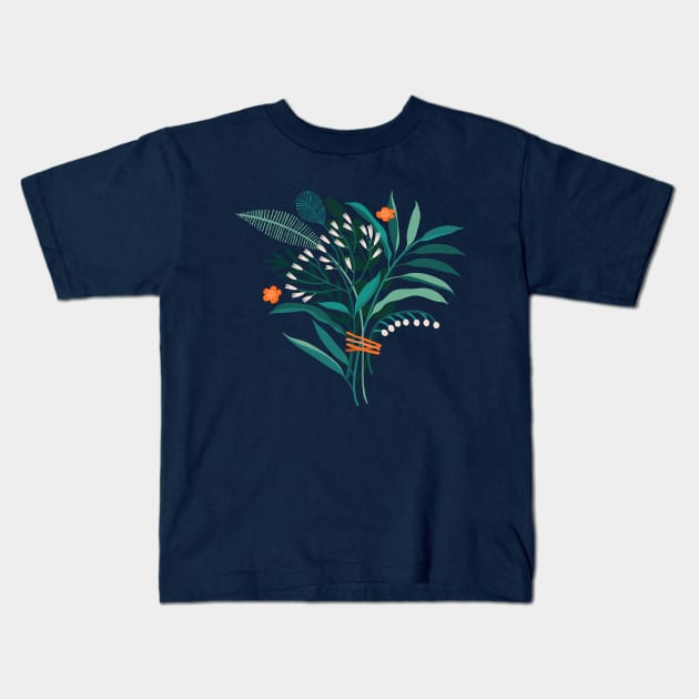 Bouquet Kids T-Shirt by Likelyira